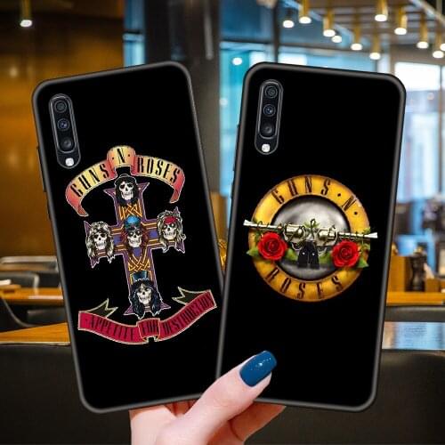 Phone Case For Samsung Galaxy A70 A71 A51 A50 A40 A30 A10 A20 E S Black Cover Coque Soft Funda Silicone Rock Band Guns N' Roses