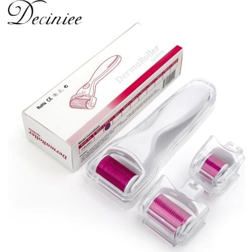 Deciniee Replaceable 0.25mm DR Roller Micro Needle Face Roller Massager Titanium Mezoroller Microneedle Massage Facial Skin Care
