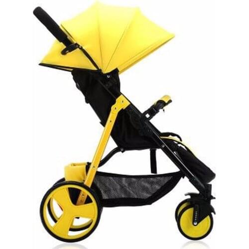 Baby stroller scientific design folds easily and conveniently 0-3 years steel frame EVA wheels simple lightweight stroller