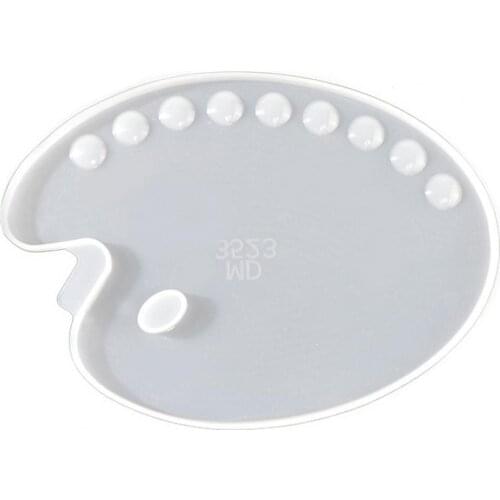 Epoxy Mold Elastic Easy to Demold Silicone Epoxy Palette Mold for Gifts