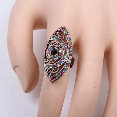 Florosy Rings With Crystals