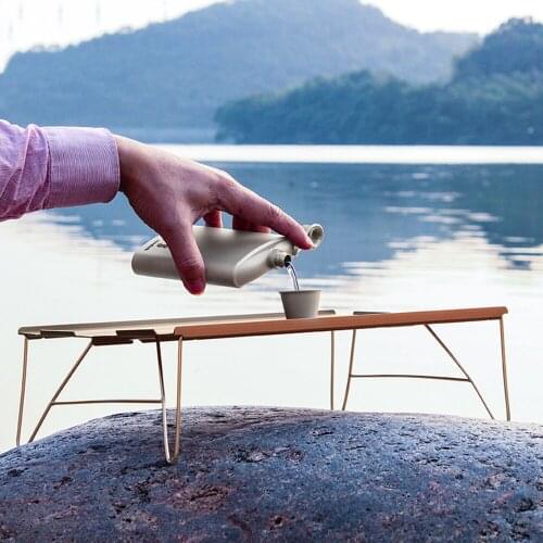 200ML Titanium Flask Liquor Ultralight Flat Hip Flask Outdoor Camping Picnic Hiking Wine Whisky Pot Bottle Drinkware For Drinker