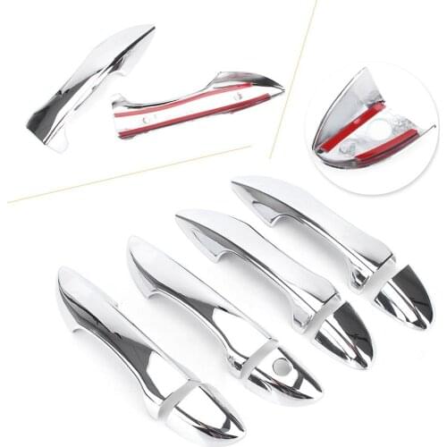 LUCKMART ABS Chrome Plated Side Door Handle Cover Trim Car Front Rear Outer Door Handle For Toyota Corolla 2014-2017 8PC/Set