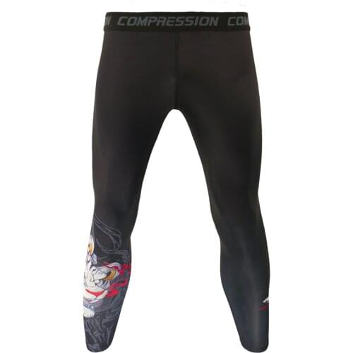 Men Multicolor Tiger Breathable Running Leggings Compression Jogging Pants Sports Training Gym Fitness Workout Trousers Male