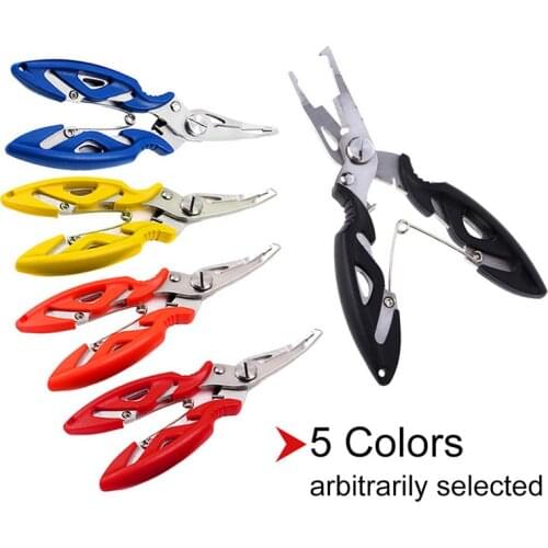 Stainless Steel Fishing Plier Scissors Braid Line Lure Cutter Bait Remover Hook Tackle Tool Cutting Fish Tongs Kits Accessories