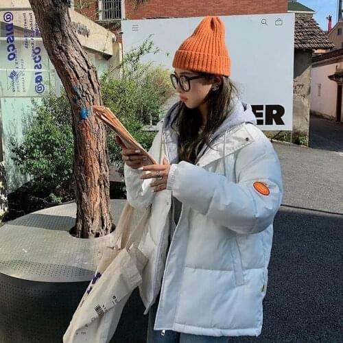 2021 New Winter Parkas Casual Women Jacket Long Sleeve Thick Warm Short Cotton Padded Jacket Hooded Parka Coat Female Outerwear