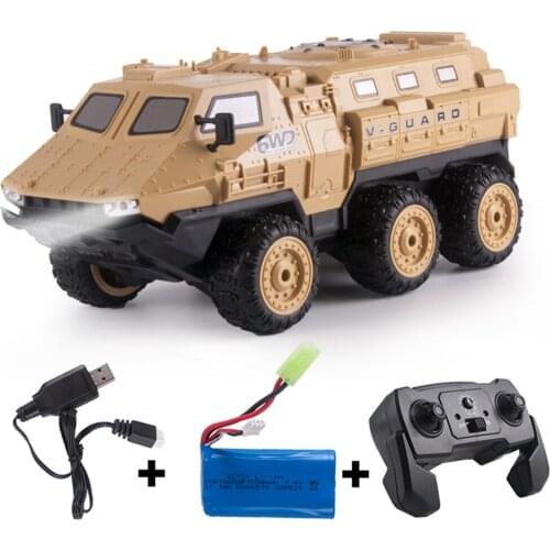 1:16 6WD 2.4G Full Scale Remote Control High-Speed Armored Vehicle Charging RC Car For Sandy/Snow/Waterway