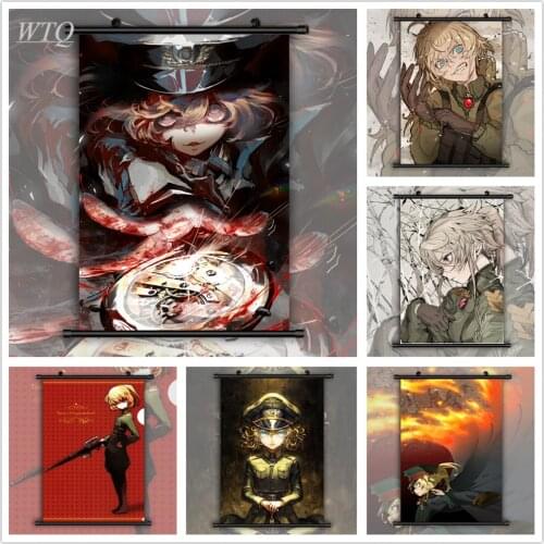 Tanya The Evil Tanya Degurechaff Retro Poster Anime Posters Canvas Painting Wall Decor Wall Art Picture Room Decor Home Decor