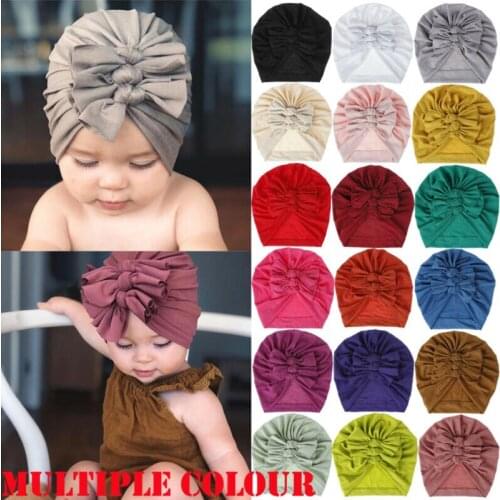 New Brand Fashion Baby Toddler Girls Kids Bunny Rabbit Bow Knot Turban Headband Hair Band Headwrap