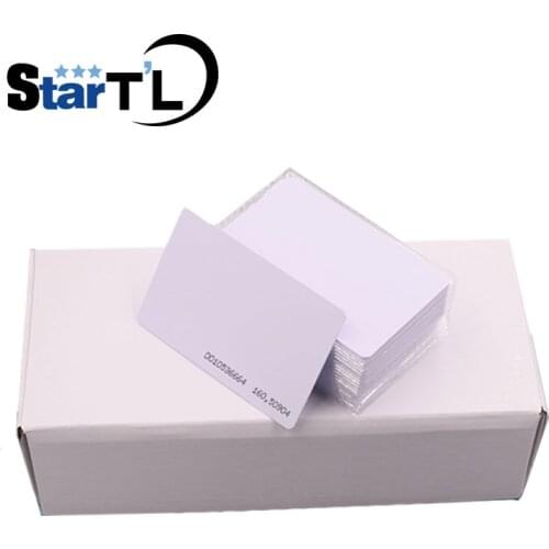 Free shipping 100pcs RFID Smart Card Of ID Keyfobs 125 KHz TK4100 ID Card for Access Control System Time Attendance