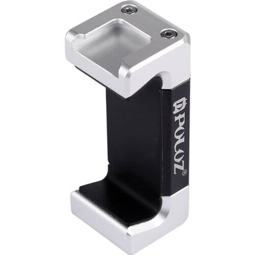 PULUZ Universal Vlog Smartphone Tripod Mount Aluminum Metal Phone Tripod Adapter Holder Stand for iPhone 12 11 Pro Max X XS XR