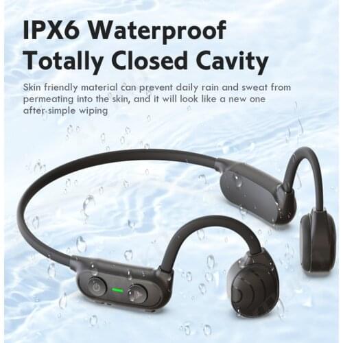 XPOKO Bone Conduction Headset Bluetooth 5.0 Earphones Portable Exercise Waterproof Wireless Headphones With Microphone