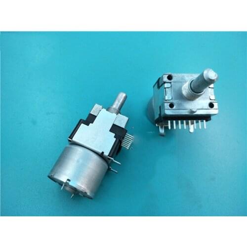 Japan ALPS RK16812MG04YA Double Motor Potentiometer A50K Shank Length 20MMF A50KX2