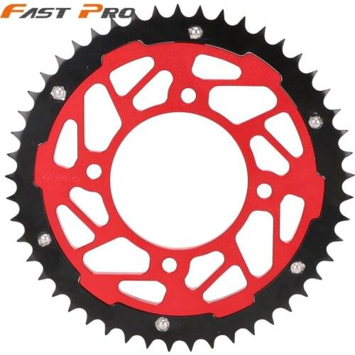 Motorcycle CNC 49T 50T Rear Chain Sprocket For Honda CRF125F CRF125FB 2014-2021 CRF100F 2004-2013 XR100R 1985-2003