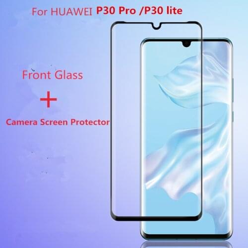 2 in 1 Camera Lens Protector and Tempered Glas Screen Protector for Huawai P30pro P30Lite with package