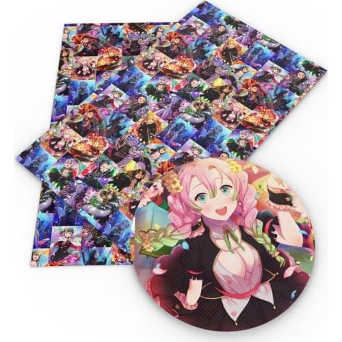 20*33cm Ordinary Cartoon Character Faux Synthetic Leather Fabric For Bows Leather Crafts DIY Handmade Material,1Yc15863