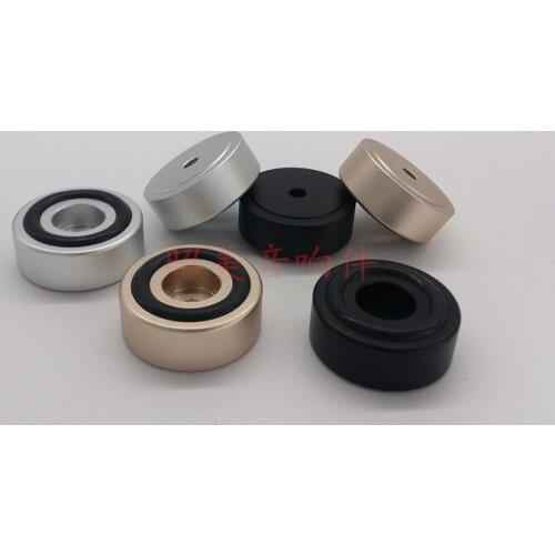 4 pcs / set aluminum alloy diameter 30mm high 12mm audio amplifier foot speaker footrest shock absorber cushion B