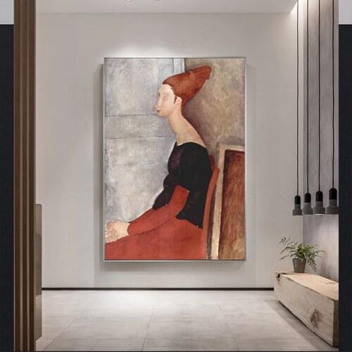 Abstract Amedeo Modigliani Canvas Paintings Modern Posters and Prints Wall Art Pictures for Living Room Wall Decoration Cuadros