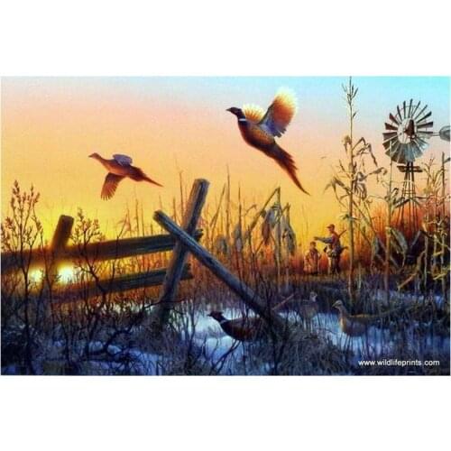 DIY 5d Diamond Embroidery pheasant full square drill Resin diamond Painting Cross Stitch scenery Rhinestones Handmade Home Decor