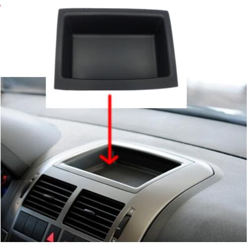 Free shipping Dashboard Storage Tray Debris Box Storage Box With Cover For VW POLO 2002-2010