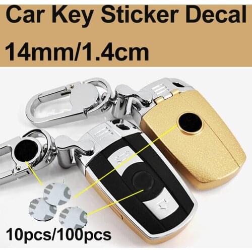 10pcs 100pcs Car Key Badge Stickers Decoration 14mm Emblem for Car Accessories