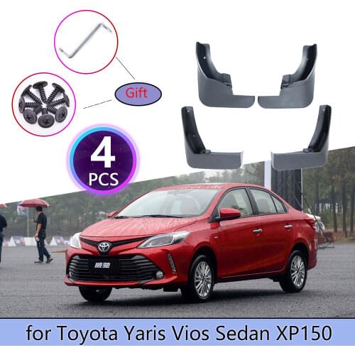 Car Mudguards For Toyota Yaris Vios Sedan XP150 2014~2019 Cladding Splash Mud Guard Mudflap Protect Car Accessories Fenders 2015