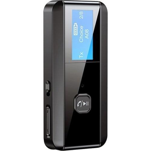 C29 BT 5.0 Audio Receiver Transmitter LCD Display For Car TV PC Headphone 3.5MM AUX Stereo MP3 Player Wireless Adapter