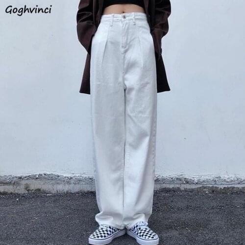 Jeans Women Japanese Style Retro Washed Loose Straight Empire Casual Plus Size S-3XL Streetwear Hip Hop Ulzzang New All-match