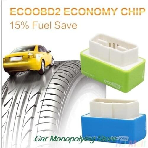 Ecoobd2 Diesel Economy Chip Tuning Box Plug Drive Increase Hidden Power Blue Eco OBD2 for Diesel Car Lower Fuel Emission