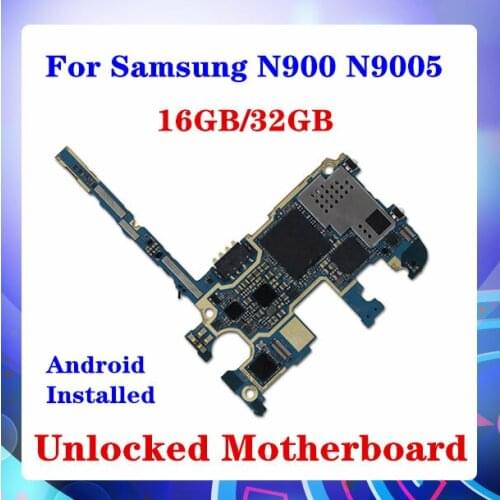 Europe Version Full Working Original For Samsung Galaxy Note3 Note 3 N900 N9005 32G 16G Motherboard Android Install