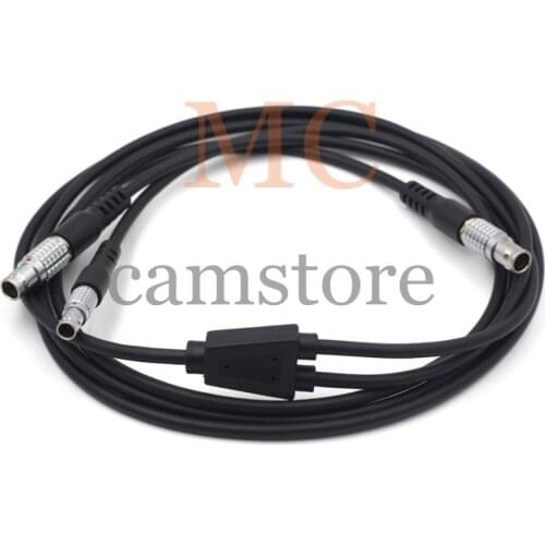 GEV186 734697 Y Type Power Cable for Leica Total Station with GPS Host GEB171 External Battery FGG 1B 8pin to 1b 5pin/0B 5pin