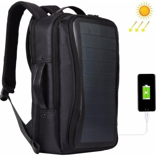 HAWEEL Flexible Solar Panel 14W Power Backpack Laptop Bag with Handle and USB Charging Port