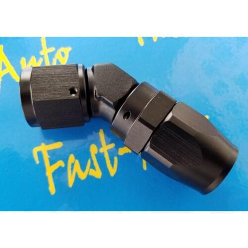 Forged reusable 10an an-10 an10 7/8unf thread 45 degree 45degree Swivel Hose End fitting for 4b11t 4g63 oil cooler kits