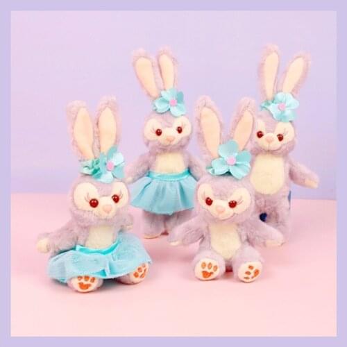 Disney Lovely Stella Lou Rabbit Stuffed Plush Toys Cute Women Girls Loli Bag Pendant Stella Lou Wearing a Tutu Gifts for Kids