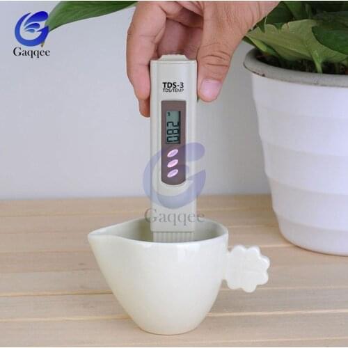Mini Digital TDS Meter Aquarium Pool Water Quality Testing Pen Water Purity Filter Accurate Monitor TDS Temp Meter TDS-3