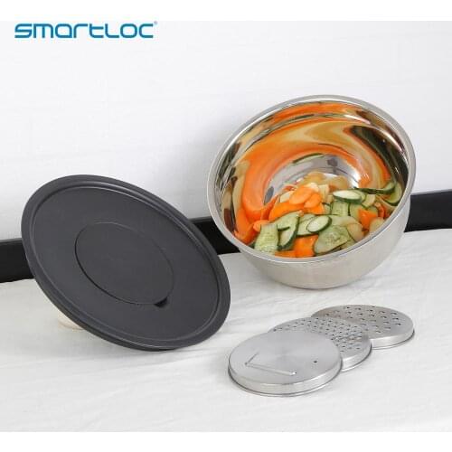 Stainless Steel Mixing Bowl Non-Slip Silicone Base DIY Cake Baking Mixer Bowl Salad Grater Kitchen Cooking Tool Food Container