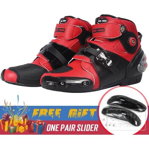 Motorcycle Protective Gear ankle boots Safety Racing SPEED motorbike Boot Short Shoes Microfiber Leather motobotinki ridingboots