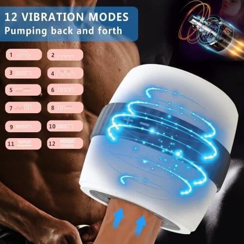 Male Masturbator Cup Automatic Blowjob Vagina Masturbation Vibrator Anal Blowjob Pussy Stimulator Silicone Sex Tools for Men