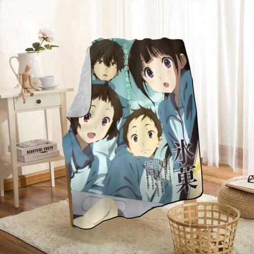 New Arrival Hyouka Animation Blankets Printing Soft Blanket Throw On Home/Sofa/Bedding Portable Adult Travel Cover Blanket 0629