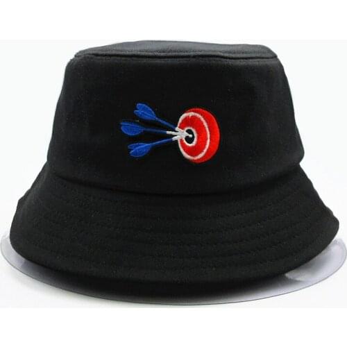 The Archery target embroidery cotton Bucket Hat Fisherman Hat outdoor travel hat Sun Cap Hats for kid men Women 289