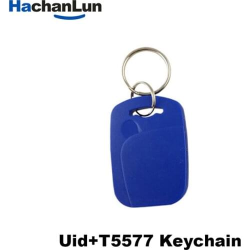 IC ID Rfid 0 Sector Rewritable keychain Composite Dual-Chip Buckle 125Khz T5577 EM4305 Key + Nfc 13.56Mhz Uid