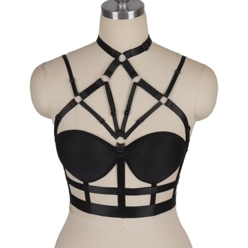 Sexy Women Stocking Belt Goth Body Cage Bra Sword Belt Womens Underwear Erotic Lingerie Rave Wear Bdsm Harajuku Harness Fashion