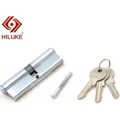 HILUKE 90mm zinc alloy lock core security double open lock cylinder three keys hihg quality