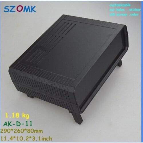 Szomk quality desk top plastic box electrical cabinet (4 pcs) 290*260*80mm plastic distribution box electronics outlet enclosure