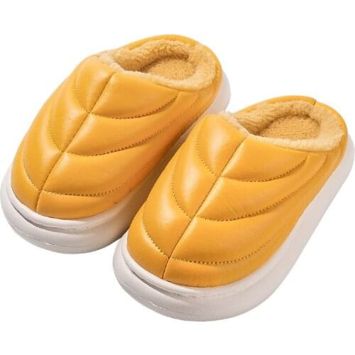 Childrens Simple Cotton Slippers Indoor Boys and Girls Winter Plus Velvet Non-slip Warmth Girls Soft Bottom Light Fashion Cute