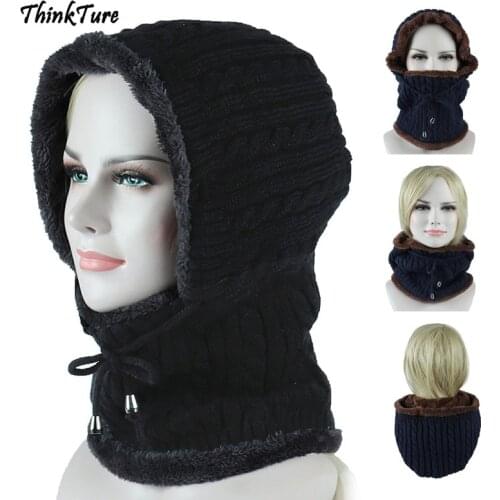 Winter Fleece Thermal Skiing Hat Snowboarding Mask Cover Keep Warm Windproof Hiking Ski Caps Men Women Balaclava Neck Scarf