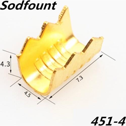 100pcs/lot 451-4 U-shaped terminal tab cold inserts connectors cold terminal small teeth fascia terminal,2-3mm2