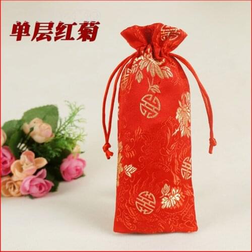 100 pieces/lot) high quality Silks and satins cloth fabric gift bags for jewelry
