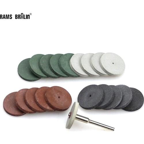 20 + 1 pieces 3mm Shaft Dremel Rubber Polishing Wheel for Metal Dental Finish Mini Drill Die Grinder Rotary Tools