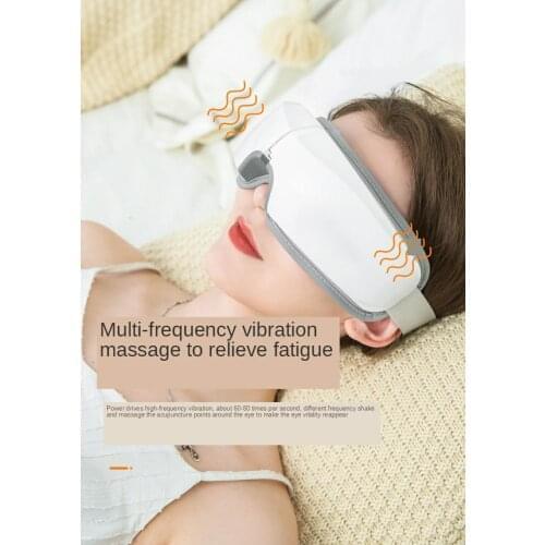 2021 4D Foldable Electric Eye Massager Christmas Gift Dropship Heating Air Pressure Rechargeable Wireless Bluetooth Health Care